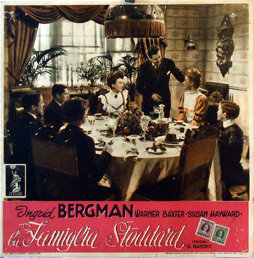 "LA FAMIGLIA STODDARD" MOVIE POSTER "ADAM HAD FOUR SONS" MOVIE POSTER