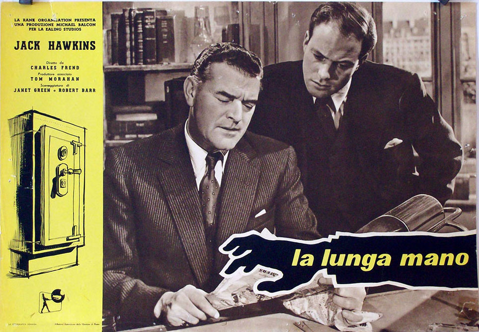 "LA LUNGA MANO" MOVIE POSTER "THE LONG ARM" MOVIE POSTER