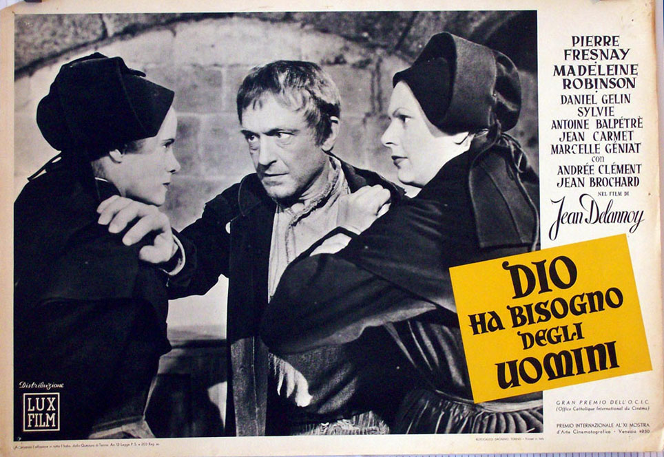 "DIEU A BESOIN DES HOMMES" MOVIE POSTER "DIEU A BESOIN DES HOMMES