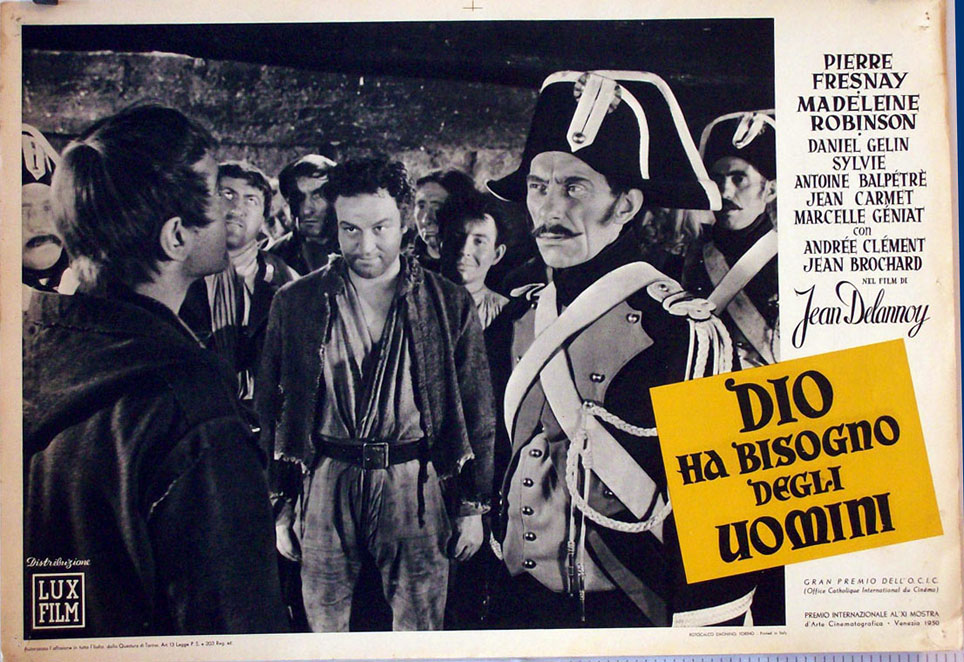 "DIOS NECESITA HOMBRES" MOVIE POSTER "DIEU A BESOIN DES HOMMES" MOVIE