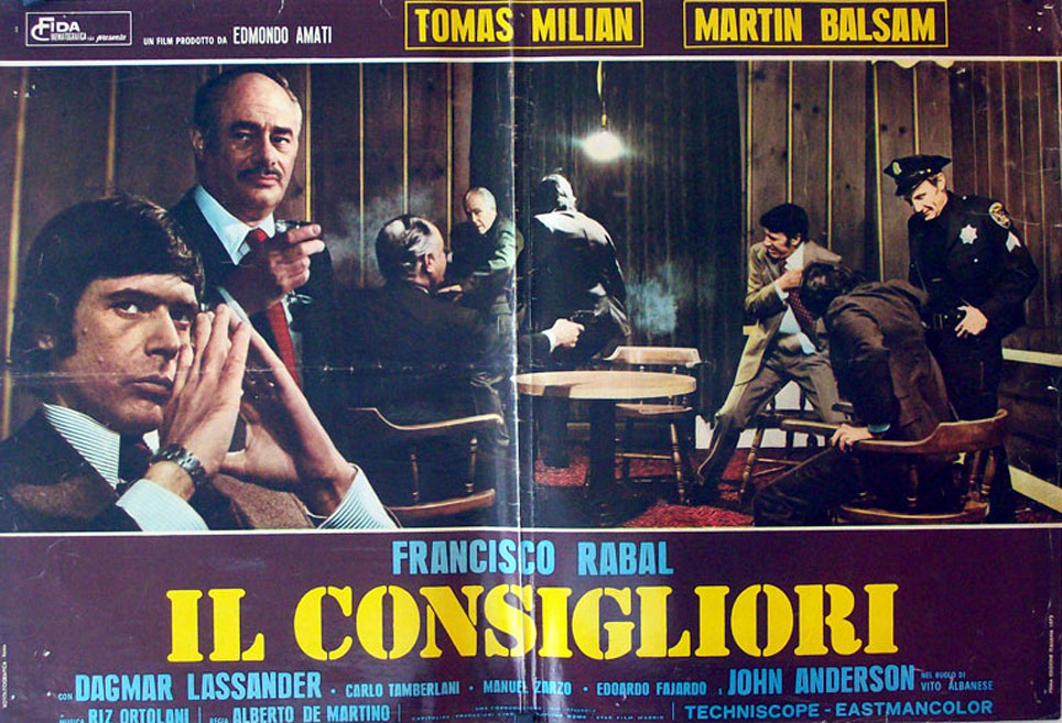 "IL CONSIGLIORI" MOVIE POSTER - "EL CONSEJERO DE LA MAFIA" MOVIE POSTER