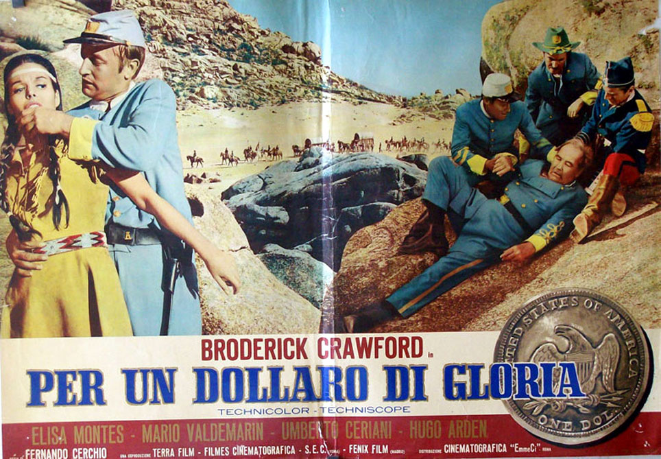 "PER UN DOLLARO DI GLORIA" MOVIE POSTER - "EL ESCUADRON DE LA MUERTE