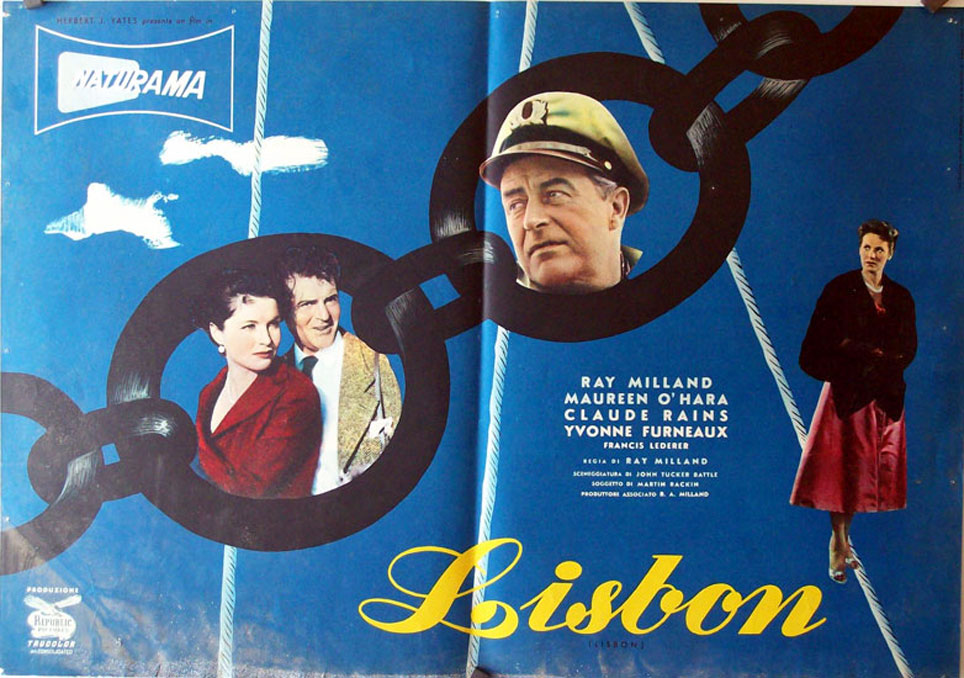 "LISBON" MOVIE POSTER "LISBOA" MOVIE POSTER