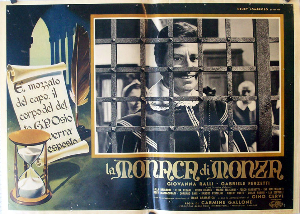 "LA MONACA DI MONZA" MOVIE POSTER - "MONACA DI MONZA, LA" MOVIE POSTER