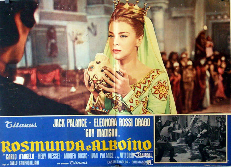 "ROSMUNDA E ALBOINO" MOVIE POSTER - "ROSMUNDA E ALBOINO" MOVIE POSTER