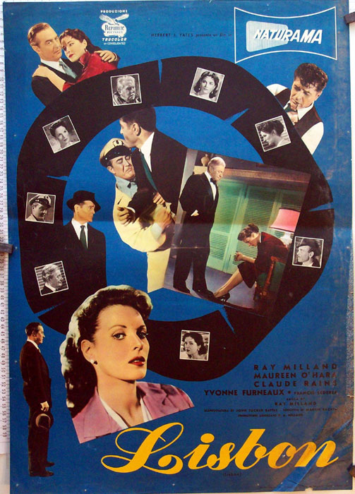 "LISBON" MOVIE POSTER "LISBOA" MOVIE POSTER