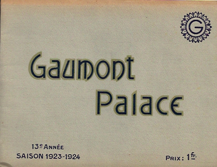 GAUMONT PALACE 1923-1924