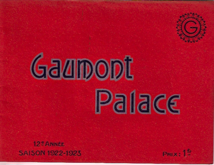 GAUMONT PALACE 1922-1923