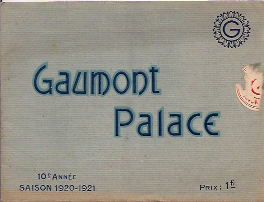 GAUMONT PALACE 1920-1921