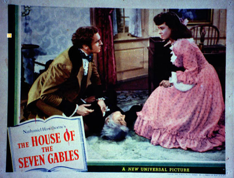 "HOUSE OF THE SEVEN GABLES, THE" MOVIE POSTER "THE HOUSE OF THE SEVEN